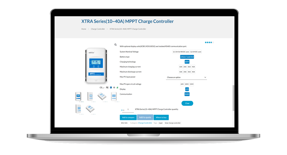 EPEVER - EPSOLAR XTRA N MPPT Charge Controllers: 1-Introduction